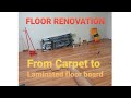 Floor renovation in the living room