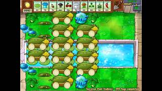 PVZ DLC Mod Survival Endless: 12 Cob Cycle Setup (Gloomless)