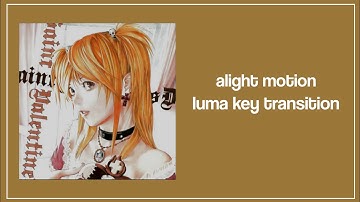 luma key transition tutorial || alight motion