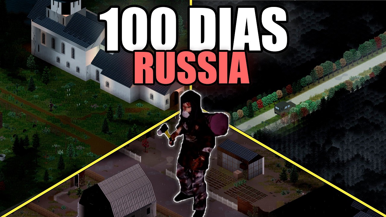 Sobrevivi por 100 Dias na Rússia do Project Zomboid