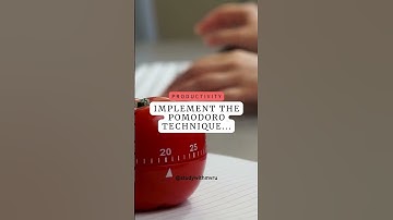 The Pomodoro Technique 🍅 #productivity #stopprocrastinating