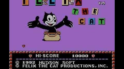 Felix the Cat Opening Title Screen Intro Nintendo NES