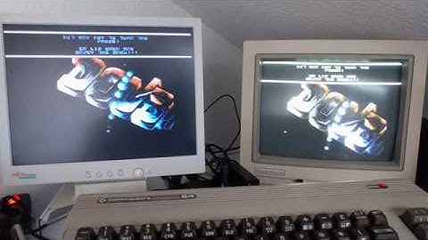C64 video output comparison between Composite - HDMI - VGA conversion compared to 1084s CRT