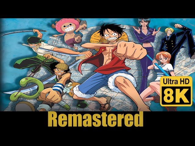 One Piece Opening 3 Hikari 8K (Remastered with Neural Network AI