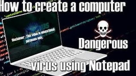 How To Create A Virus Using Notepad | Creating A Fork Bomb | CyberwarriorsAP |