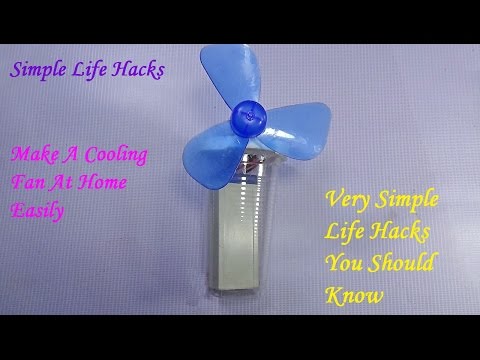 How To Make A Cooling Fan Using A Plastic Water Glass