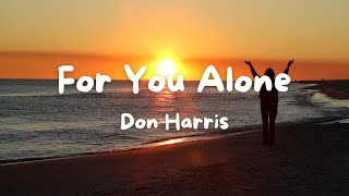 For You Alone Don Harris #gospel #jesus #worship #god