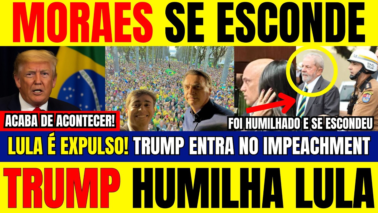LULA E MORAES EM FUGA! TRUMP humilha LULA e promete ATACAR o BRASIL - FIM DE JOGO PARA O PT🚨