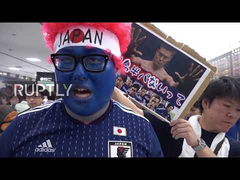 Japan: Joyful fans welcome Japanese team after WC exit