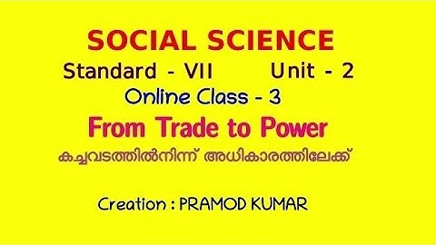 VICTERS Online Class Description , Social Science, Standard:7, Unit- 2