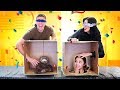 WHAT&#39;S IN THE BOX CHALLENGE!! (MOM MEETS GIRLFRIEND EDITION)