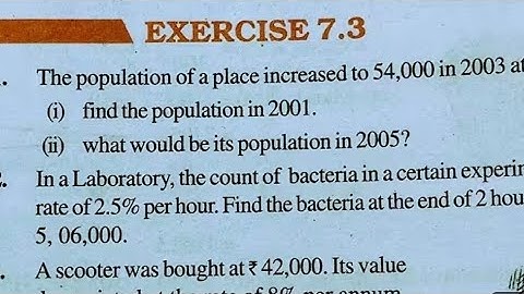 Class 8 maths Ex 7.3 | Class8 Maths chapter 7 | Chapter 7 Comparing Quantities class 8 #class8 #math