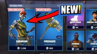 New Chromium Skin In Fortnite New Skin Showcase Fortnite Battle Royale