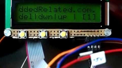 Scrolling LCD & static menu implementation