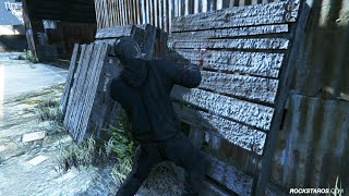 Trevor smashes his head against a pallet – GTA 5