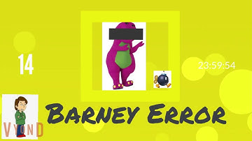 boris gets a barney error (Archive video)
