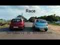Indica vista diesel vs indica v2 petrol race  testing two indica cars