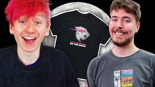 Unboxing MrBeast&#39;s &quot;I put something on the Moon&quot; T-Shirt