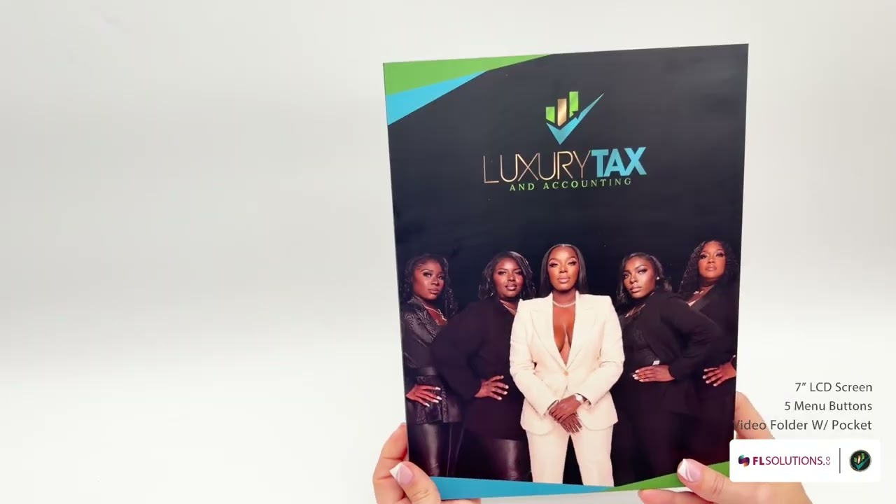Luxe Tax Video Brochure Folder | Tax & Accounting Firm Marketing | FL Solutions