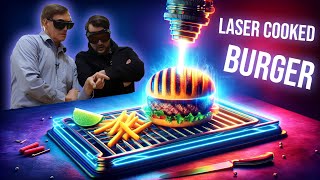 Can a Steel Cutting Laser Cook a Perfect Burger?!