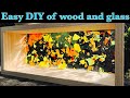 Easy DIY of wood and glass. 木とガラスの簡単DIY。