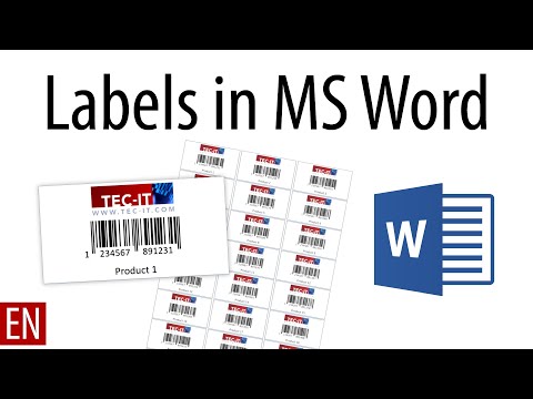 Print Barcode Labels with Microsoft Word