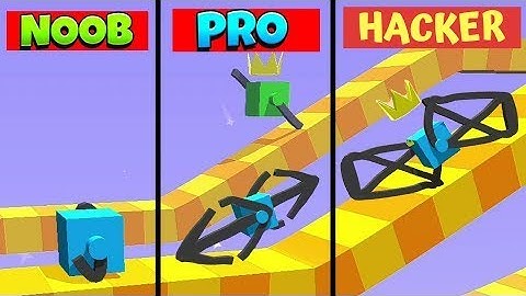 NOOB vs PRO vs HACKER - Draw Climber gameplay walkthrough