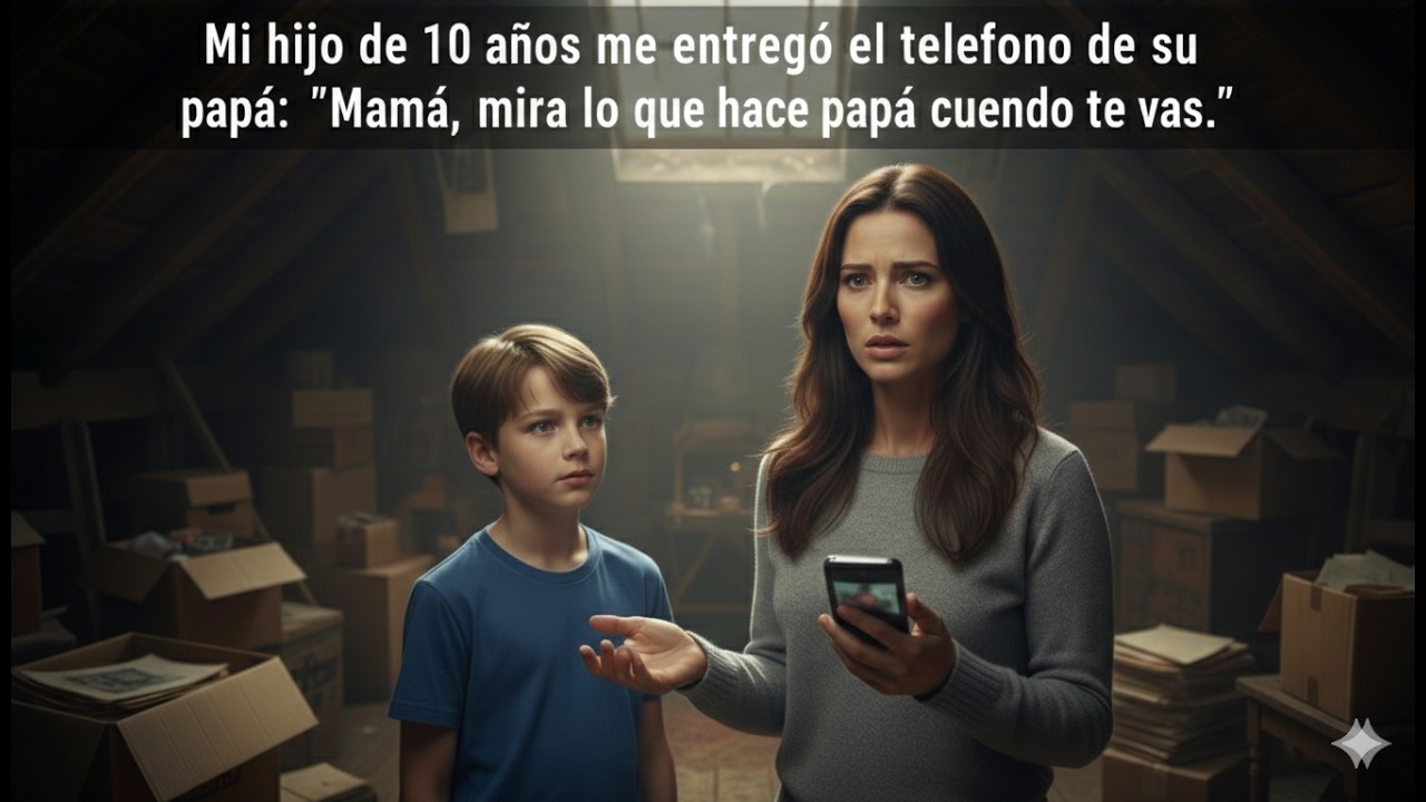 Mi hijo de 10 años me entregó el teléfono de su papá: 