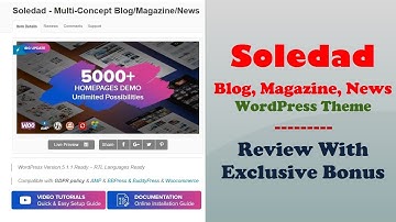 Soledad - MultiConcept Blog Magazine News Theme