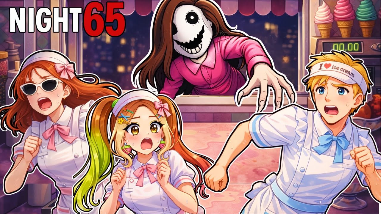 Мы работали в моей бывшей лавке мороженого (ROBLOX).