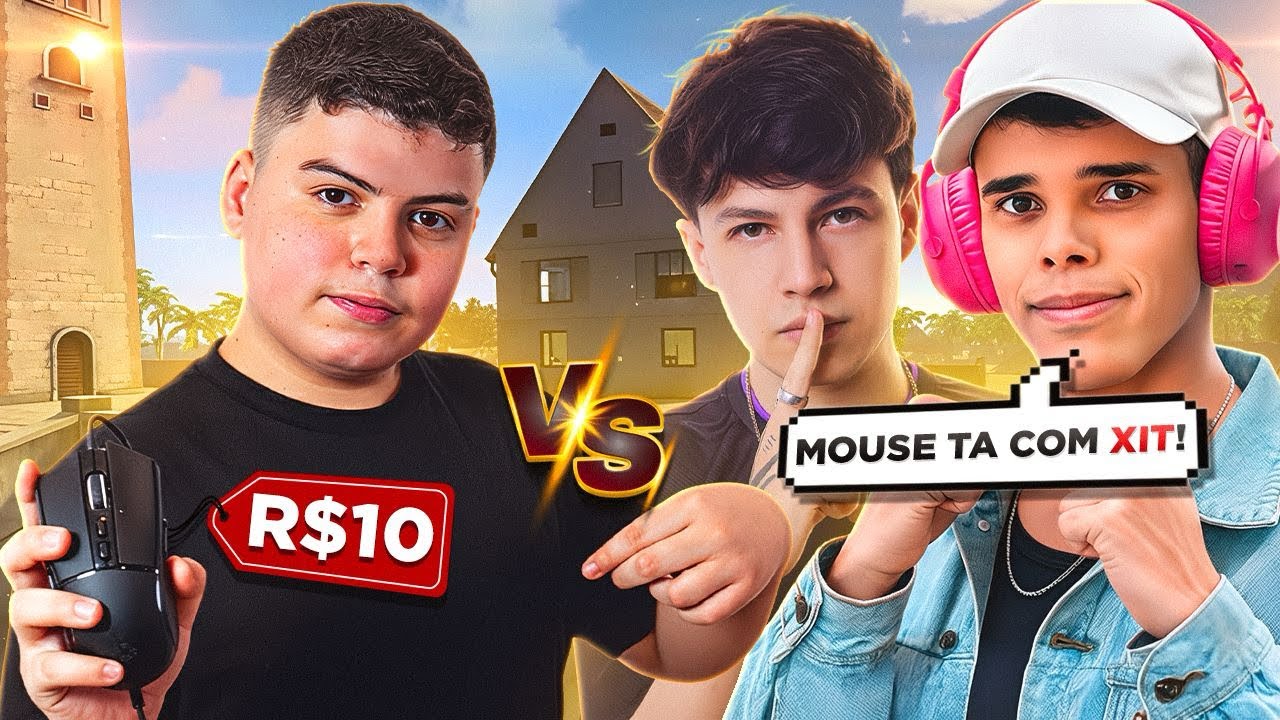 JOGUEI APOSTADO USANDO UM MOUSE DE 10 REAIS! - CONTRA O TWO9 E MARECHAL! SERÁ QUE GANHEI?