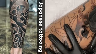 Japanese tattoo ||15 Magnum Shading Technique Video (이레즈미 15매그넘 쉐이딩 작업 영상) screenshot 4