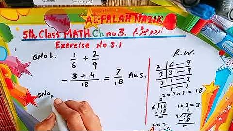 Math 5th class chapter 3 Exercise 3.1 Q no 12