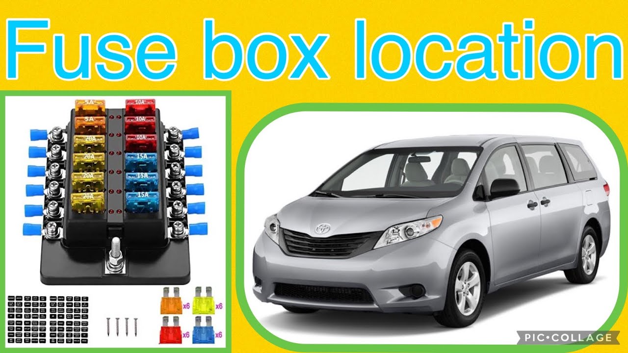 Fuse box location on a 2014 Toyota Sienna - YouTube