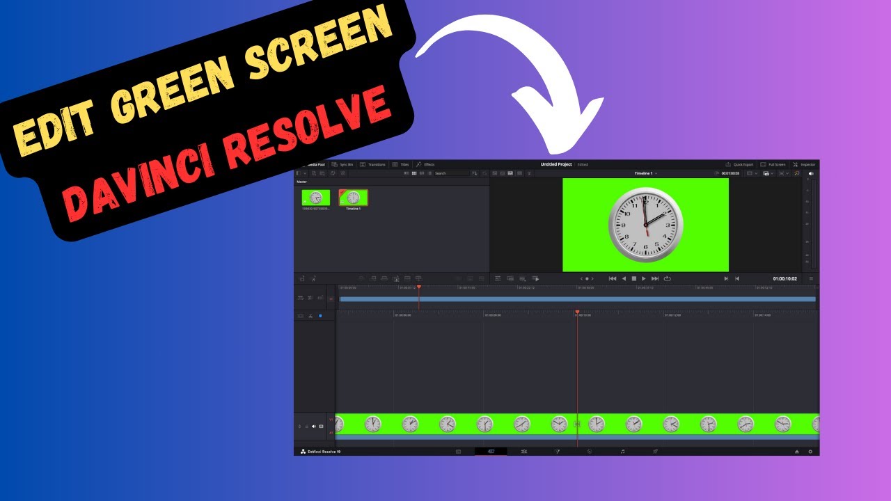 How to Edit Green Screen Video in Davinci Resolve - YouTube