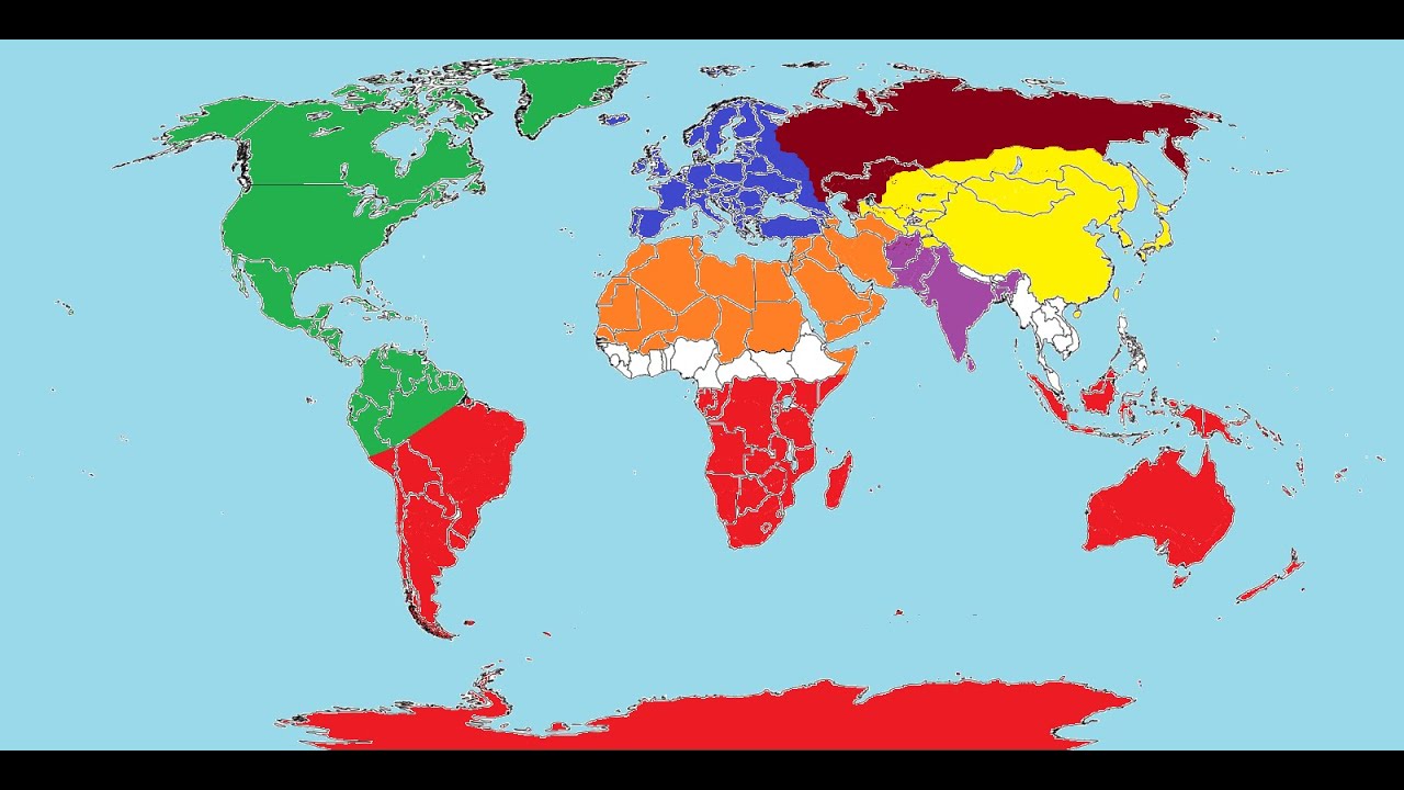 Карта будущего мира 2050