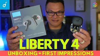 #unboxing SOUNDCORE LIBERTY 4 | Reactions + First Impressions (r)