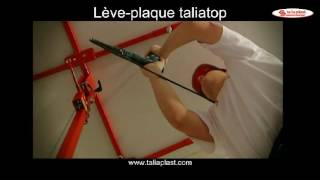 TALIAPLAST - Lève-plaque Taliatop 4 roues et 2 plateaux porte outils bois