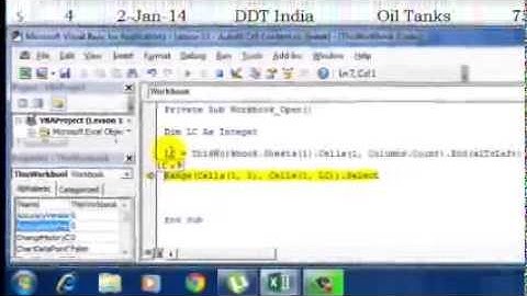 Excel Lesson 13 - Zoom Headers Automatically When Workbook Is Opened
