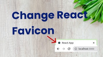 How to change react tab icon | favicon