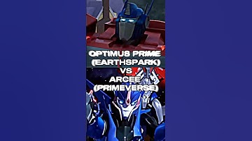 Optimus Prime (Earthspark) vs Arcee (Primeverse) #transformers #versus #shorts #edits
