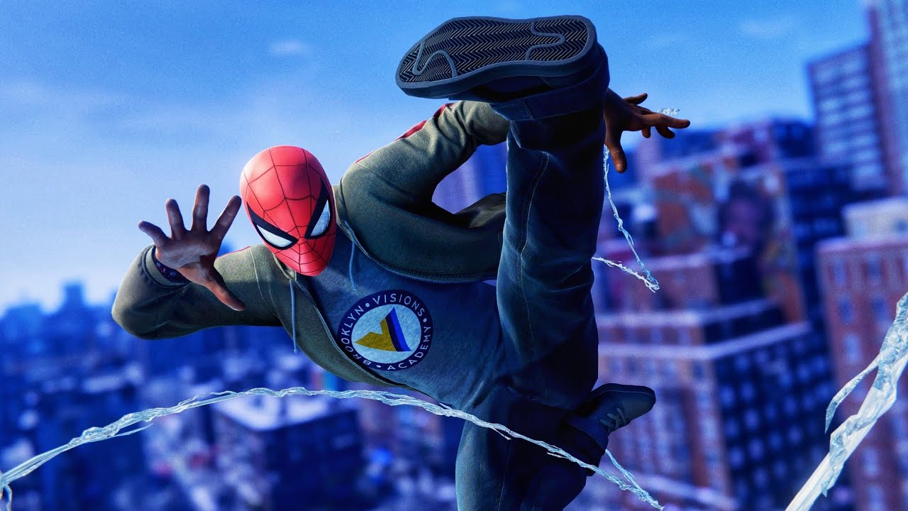 SPIDERTRAINING SUIT SpiderMan Miles Morales Free Roam Gameplay