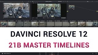 Celebrity DaVinci Resolve 12 - 21b Master Timelines Wealth