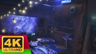 Spaceship bedroom (Soothing White noise) Space ambient - no ads in the middle