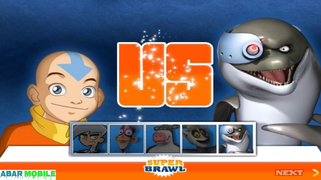 nickelodeon Super Brawl 1 Tournament - Aang Monk vs All Best Rivals Gameplay 2022