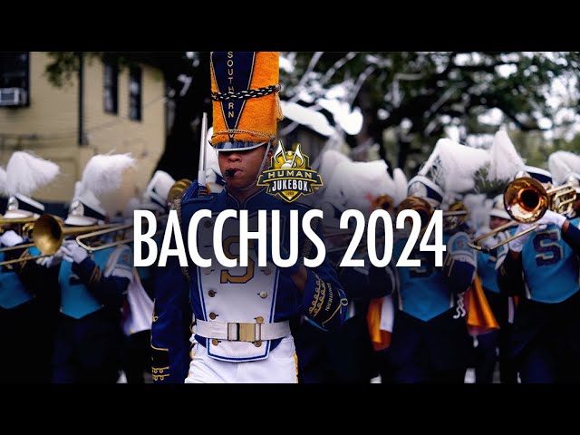 Human Jukebox Coming Down Napoleon and St. Charles Ave. in 4K | Bacchus 2024 class=