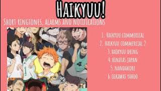 Haikyuu ringtone alarm and sound effect