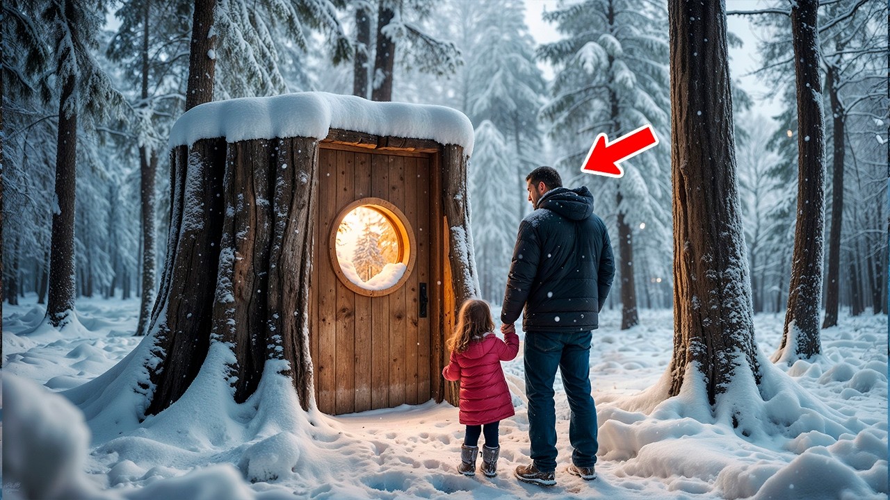 Poor Single Dad Inherited 12 Acres of Forest, What He Finds in Giant Tree Stump Leaves Him in Tears