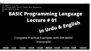 Celebrity 01 | BASIC Programming Language | In Urdu & English | GW-BASIC Complete Guide Profile