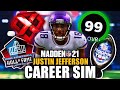 Justin Jefferson ENTIRE CAREER Simulation! BEST WR EVER?! Madden 21 Franchise